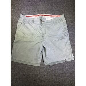 Tommy Bahama Mens 42 Chino Shorts Sage Green Cotton Tencel Stretch 9.5 Inseam